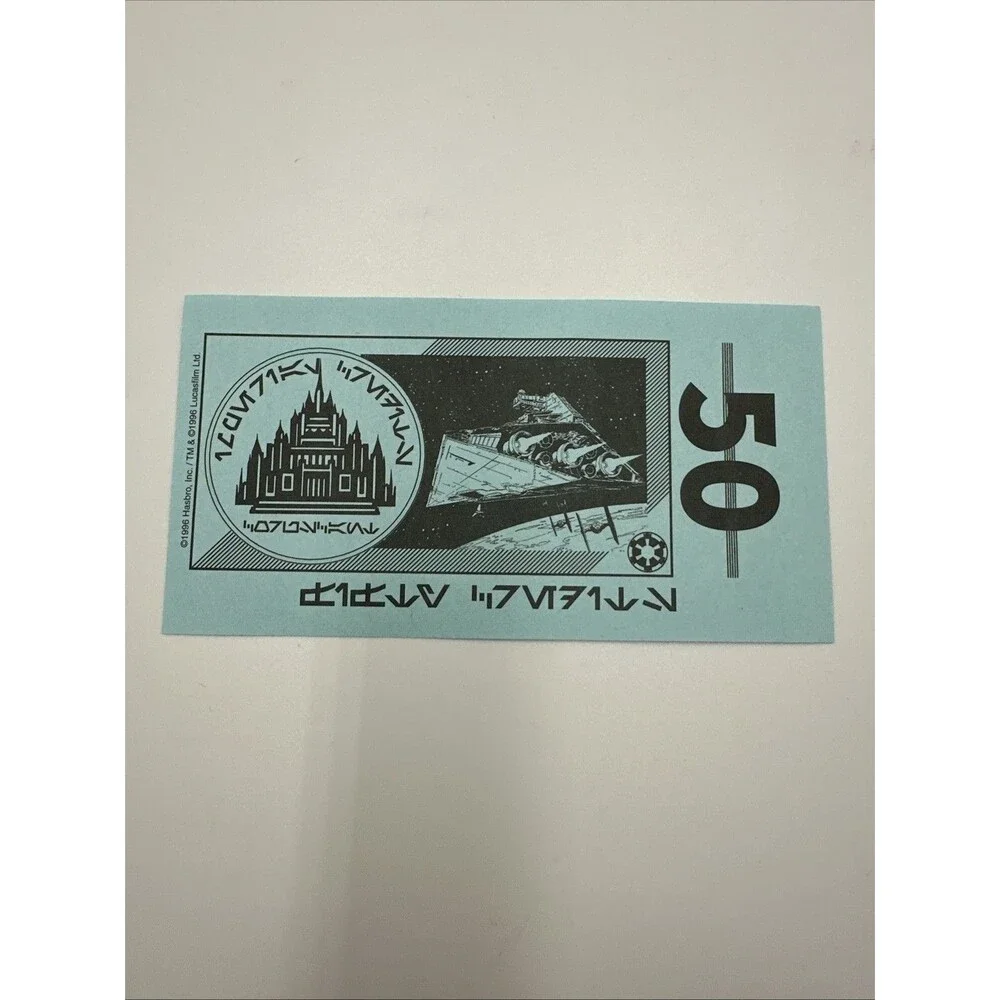 STAR WARS Monopoly Classic Trilogy Edition Money & Dice‎ Replacement 1997